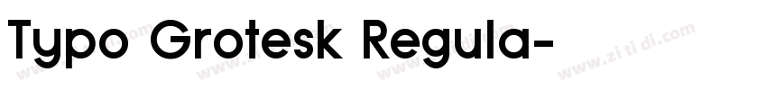 Typo Grotesk Regula字体转换